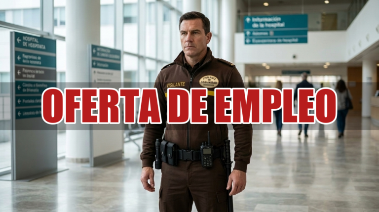 Oferta de empleo — Vigilante de seguridad en hospital de El Ejido